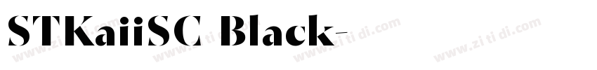 STKaiiSC Black字体转换